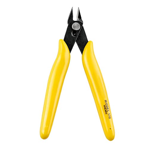 Mini Electronic Plier Carbon Steel Wire Cutter for Electricians Flush Cut Pliers with Non Slip Rubber Handle Compact Portable Tool