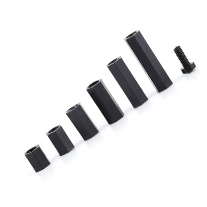 Eujgoov Nylon PCB Standoff Spacer Kit PA66 M2 M3 Male Female Threaded (M2 - size: M2 dual-pass-D model