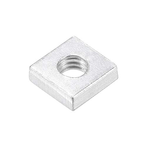 uxcell Square Nuts, M6x12mmx4mm Zinc-Plated Metric Coarse Thread Assortment Kit, 25 Pcs - size: M6x12mmx4mm