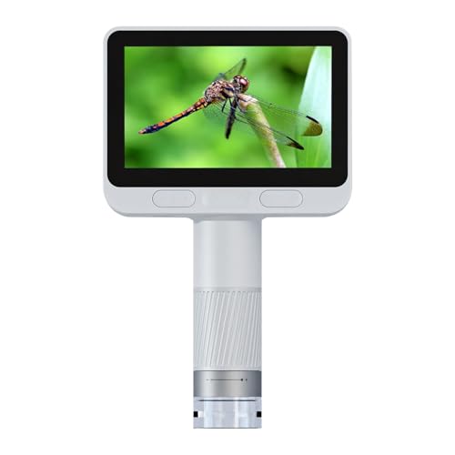 Microscope for Kids, Kids Microscope with 4.0" IPS Screen, Portable Digital Pocket Microscope for Kids 8-12, Miniscope Kids Compatible with iPhone Android Computer
