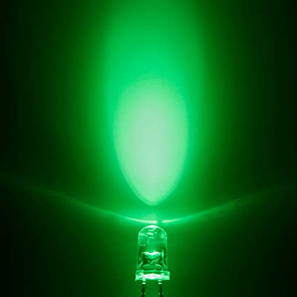 CHANZON 20 pcs Pre-Wired 5mm Green LED Diode Lights (DC 12V) - color: D) Green (20pcs)