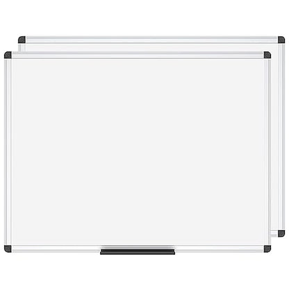 VIZ-PRO Magnetic Dry Erase White Board for Wall, 36 x 24 Inches, 2 Pack - size: 2 Pack 36 X 24 Inches