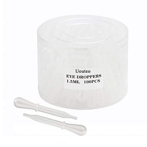 100Pcs 1.5ML Pipette Eyedroppers for Liquid Transfer