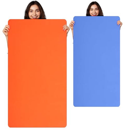 LemonRoad 2 Pcs 36" x 24" Extra Large Silicone Craft Mat Table Protector
