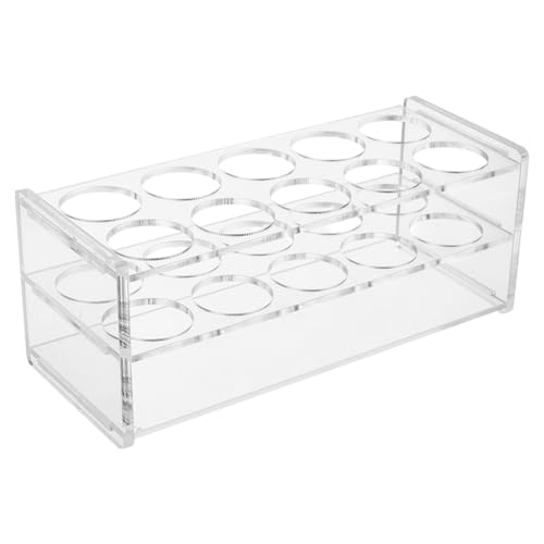 10 Holes Clear Acrylic Test Tube Rack 30mm Diameter for 50ml Tube - size: 30mm