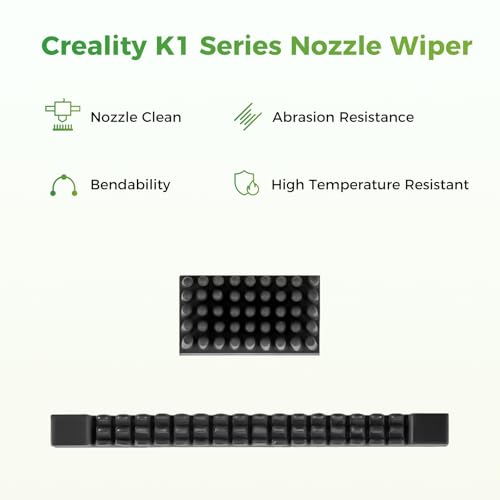 Creality Official K1/K1 Max/K1C/K1 SE Multicolour CFS Upgrade Kit Nozzle Wiper Assembly, Mouth Wipe Strips for K1 Series 3D Printer, Original Rubber Replacement Parts to Clean Nozzle Surface Filament - style: Nozzle Wiper