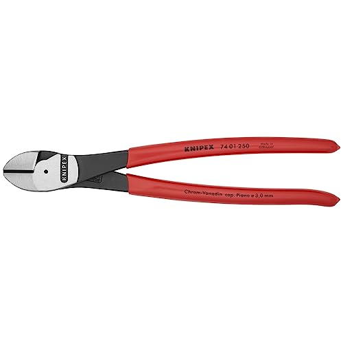 KNIPEX - 74 01 250 SBA Tools - High Leverage Diagonal Cutters (7401250SBA), 10 inches - style: 10-Inch