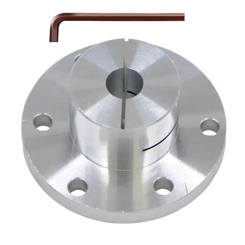 Aluminum Alloy Flange Coupling, 10 mm Inner Dia Clamping Fixed Type, Flange Shaft Coupler Connector for Connecting Motor and Wheel DIY Model RC Parts (1Piece） - style: 10mm Clamping Flange
