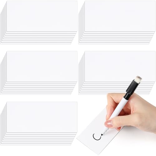40 Pcs Magnetic Dry Erase Labels Name Plate Tag, White, 2" x 4.5" - size: 2" x 4.5"