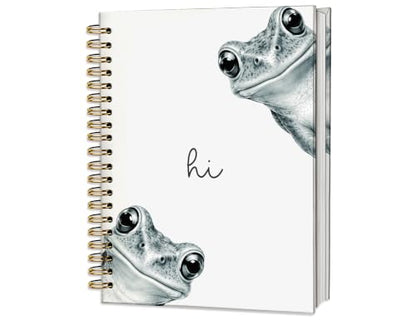 Frog Notebook Journal,Cute Frog Gifts for Women - color: Frog, style: White