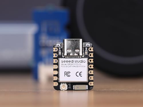 Seeed Studio XIAO ESP32C6-2.4 GHz WiFi 6, Bluetooth 5.3, Zigbee, Thread (802.15.4), ESP Rain Maker, AWS IoT, Support Microsoft Azure, Smart Home - color: ESP32C6, size: 1PCS