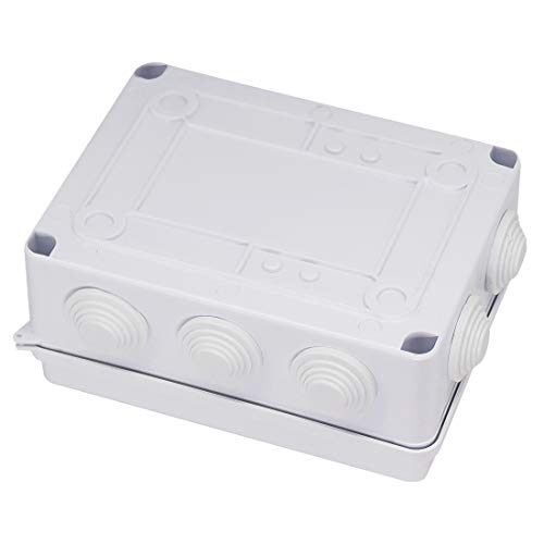 Zulkit Junction Box ABS Plastic Dustproof Waterproof IP65 Universal Electrical Boxes Project Enclosure White 5.9 x 4.3 x 2.8 inch (150 x 110 x 70mm) - size: 5.9" x 4.3" x 2.8"