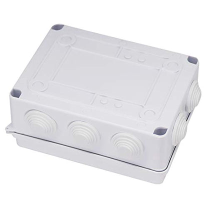 Zulkit Junction Box ABS Plastic Dustproof Waterproof IP65 Universal Electrical Boxes Project Enclosure White 5.9 x 4.3 x 2.8 inch (150 x 110 x 70mm) - size: 5.9" x 4.3" x 2.8"