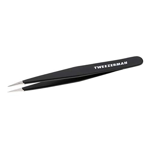 Tweezerman Stainless Steel Point Tweezer for Eyebrows Midnight Sky - color: Midnight Sky