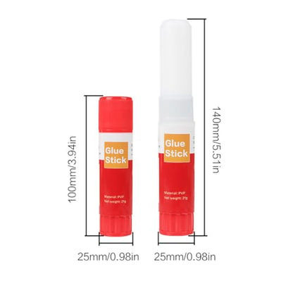3D Printer Glue Stick – PVP Solid Glue for Heat Bed, Prevents Warping, Easy Release & Washable, Compatible with PLA,ABS,HIPS,PET,ASA Filaments, and Various Build Plates (Red) - color: Red