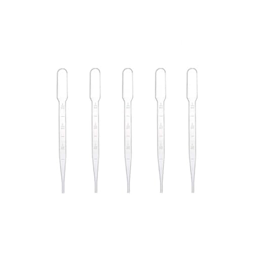 100 Pcs 3ml Plastic Pipettes - Transfer Droppers for Essential Oils, Laboratory Experiments, Cosmetics, and Liquid Dispensing