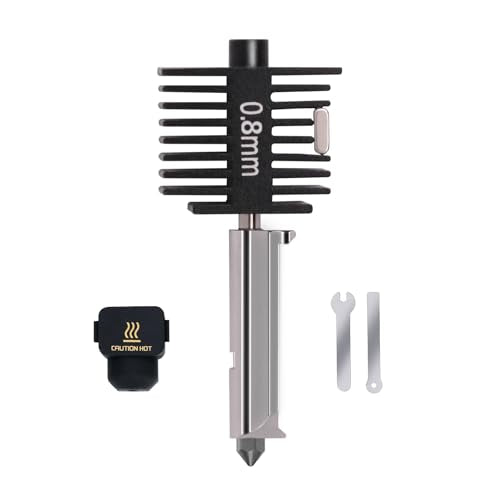 A1 Mini, A2L Upgrade Hotend Kit, 3D Printer Print Head Hot End Heating Block Kit with 0.8mm Hardened Steel Nozzle and Silicone Socks for Bambu Lab A1/A1 Mini/A2L - size: 0.8mm, style: 1 Pack