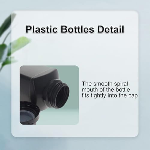 Heyiarbeit 5Pcs 17oz Plastic Lab Chemical Reagent Bottle, 50mm Wide Mouth HDPE Sample Storage Bottle Containers with Leak-Proof Sealed Jars for Liquid/Solid/Powder/Lab Chemical Storage Black - size: 500ml (5pcs)