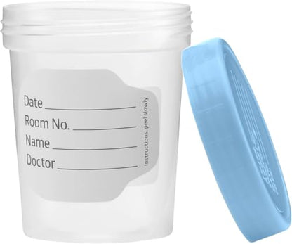 Vakly 4 oz Specimen Cups with Lids, Leak-Proof, 20 Pack