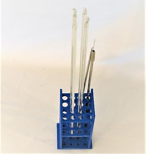Stand for Glass Thermometers, Small Lab Rack, Hole Diameter 9 mm (6x6 36 Holes) - style: 6x6 36 Holes