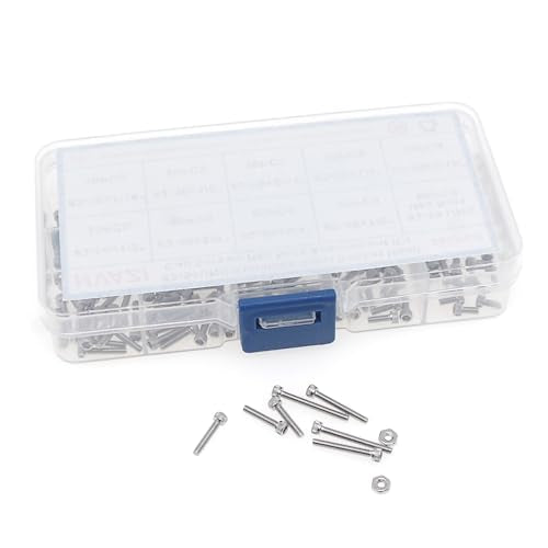 #2-56 UNC 304 Stainless Steel Knurled Hex Socket Cap Screw & Nut Kit - size: #2-56UNC