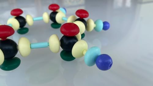 Molecular Model Kit (470 Pieces) – Organic & Inorganic Chemistry Set with 3D Orbitals sp3/sp2/sp/sp3 d/sp3 d2 Hybridization, Ball and Stick Model with 3D orbitals and noncovalent interactions