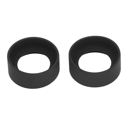 2Pcs Eyepiece Cover Stereo Microscope Flat Angle Rubber Eyepiece Protector Eye Guards Eyeshields Cups Replacement for 40‑42mm Interface