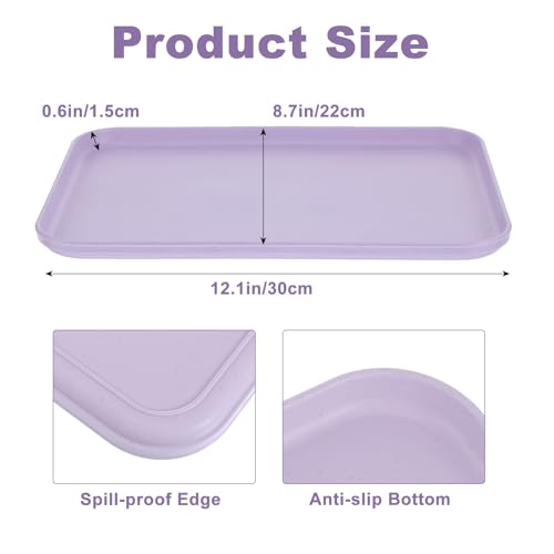 12 Pack Plastic Art Trays, Stackable Craft Organizer Tray & Fast Food Serving Platter for DIY Projects, Painting, Beads & Home Use