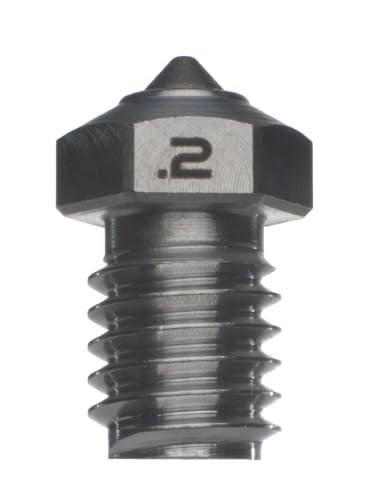 Diamondback V6 Compatible 3D Printer Nozzle, Diamond Tip, High Temp, 0.2mm - size: 0.2mm High Temp