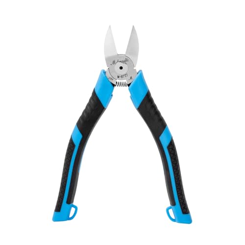 Wire Cutters Flush Cutters for Jewelry Making, Ultra-Sharp Side Cutters, CR-V Diagonal Cutters for Crafting, Flush Cut Pliers for Soft Copper Wire, Floral, Circuit Board (7" 1Pack) - size: 7" 1Pack