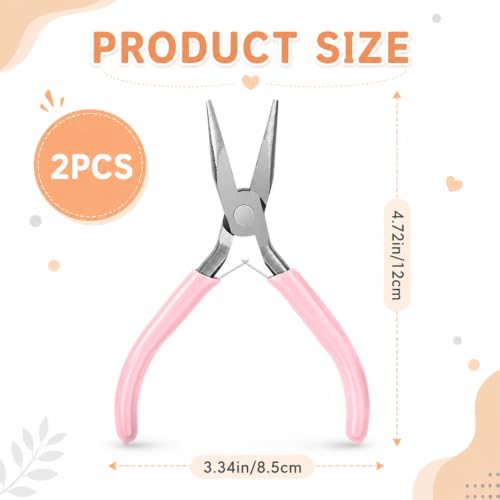 5 Inch Mini Needle Nose Plier Mini Pliers Jewelry Pliers for Jewelry Making, Comfort Grip Handle Craft Plier for Electronics Repair Supplies Wire Beading Hobby