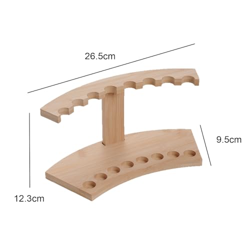 1 Piece Bamboo 8 Holes Incense Sticks Tube Storage Rack Portable Detachable Incense Stick Tube Holder Display Stand Storage for Home Yoga