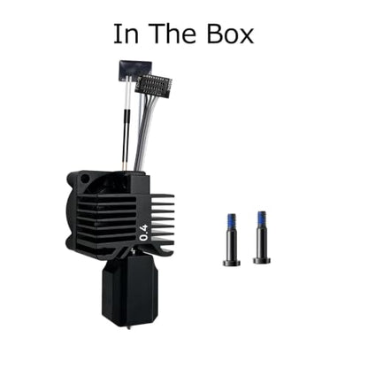 Bamboo Lab P1 Hotend Assembly Complete with Hardened Steel 0.4mm Nozzle,Ceramic Heater, Thermistor, Cooling Fan,Silicone Sock for P1S P1P 3D Printer Extruder Heating Block Replacement - size: 0.4MM, style: P1 Series