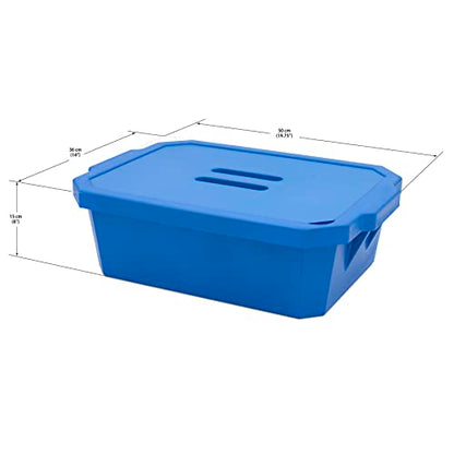 SP BEL-ART Magic Touch 2 HIGH Performance Blue ICE PAN; 9.0 Liter Maxi Model, with LID (M16807-9101) - color: Blue, size: 9 L Pan