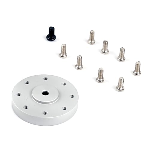 2/5PCS 18T Metal Servo Arm Horn Round Type Disc Steering Servo Horn for 60KG 80KG 150KG Servo Motor Compatible with Futaba Servos RC Robot Car Airplane Parts (5 PCS)