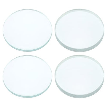 PATIKIL Convex Lens, 50-75mm Focal Length 30mm (1.18") Diameter Round Glass Magnifying Telescope Lens Trial Set Ground Edge for Lab Physics Class Optics, 4 Pcs - size: 50/-75mm FL, 30mm Dia.