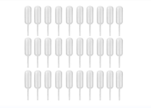 100 Pieces 4ml Cupcake Pipettes, Food Grade Plastic Disposable Pipettes Mini Liquid Injector