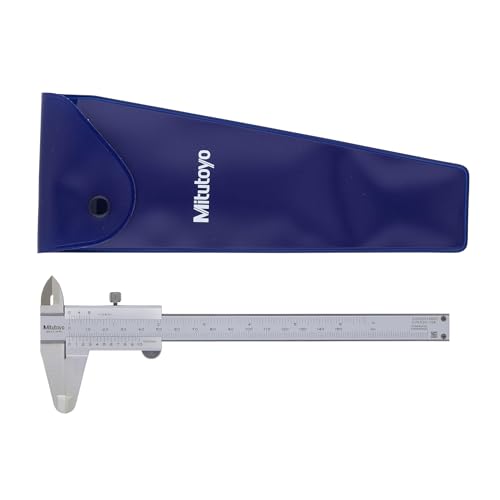 Mitutoyo 530-104 Vernier Caliper, 0.05mm-1/128" Graduation, 0-150mm/0-6" Range, +/- 0.05mm Accuracy
