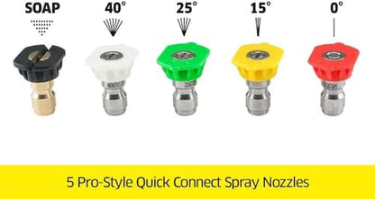 Kärcher Universal 5 Piece Spray Nozzle Kit for Pressure Washers up to 4000 PSI - Quick Connect Fitting - size: 5 Count (Pack of 1)