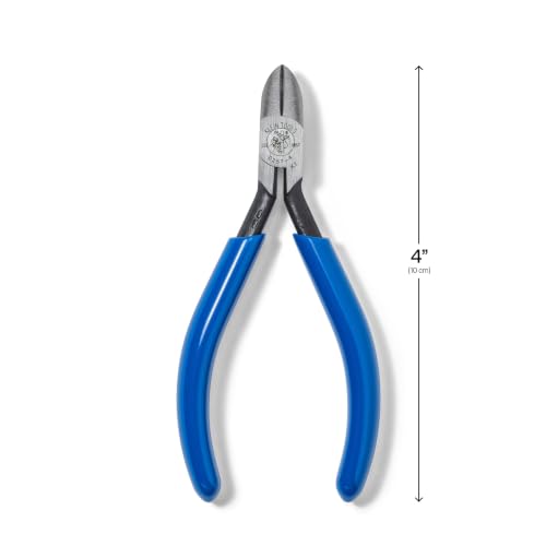 Klein Tools D257-4 Diagonal Cutting Pliers with Beveled Edges, 4-Inch - style: Standard