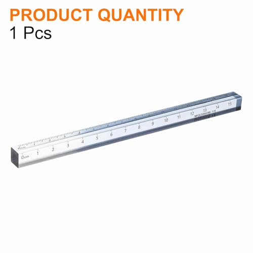 HARFINGTON Acrylic Clear Straight Rulers 15cm Metric,Gray - color: Gray, size: 15cm