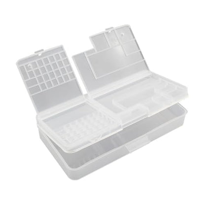 Clear Rectangular Double Layer Component Containers Hardware Organizers Box Storage Box Holder Component Storage Organization Tool