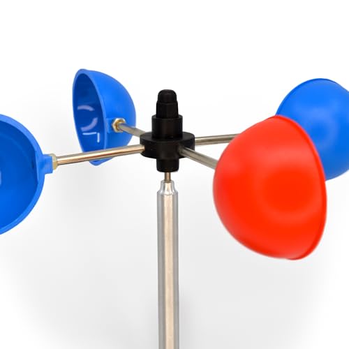 Eisco - Small Anemometer for Measuring Wind Speed Durable Weather-Resistant Design for Outdoor and Educational Use