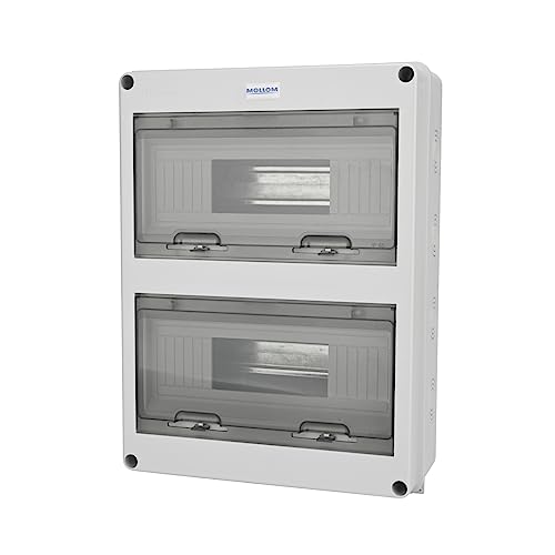 MOLLOM 24 Way Circuit Breaker MCB Distribution Protection Box - color: HT, size: 24Way | 280x110x370 MM
