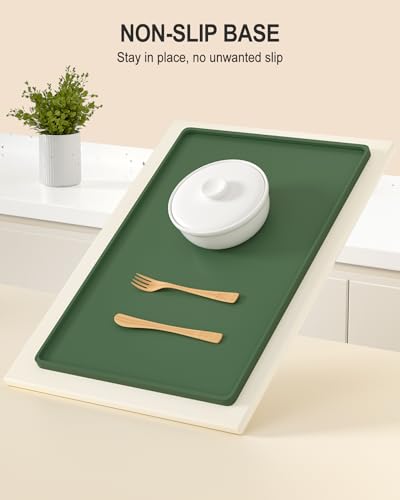 Silicone Art Mat for Crafts, 16" x 24" Waterproof Non-Slip Painting Mat - color: Green, size: 16" x 24"