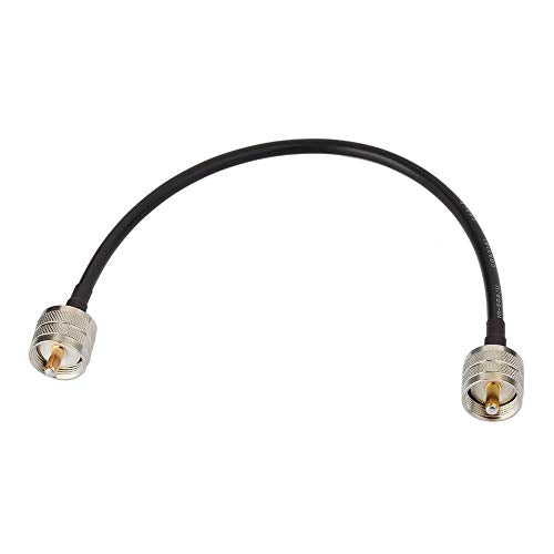 Superbat UHF Male PL-259 to UHF Male PL-259 Low Loss Digital Coax UHF Jumper Cable (12" RG58) for HAM & CB Radio,Antenna Analyzer,Dummy Load,SWR Meter - size: 1 ft RG58 Cable