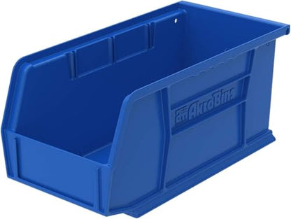 Akro-Mils 30230 AkroBins Plastic Storage Bins, 11"x5"x5", Blue, 12-Pack - color: Blue