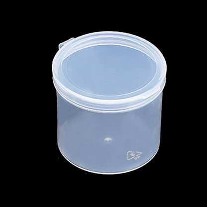 12 Pcs Round Plastic Storage Containers Jar 3.72 oz - D/2.36 x H/2.13 in - size: 110ml / 2.36"D x 2.13"H