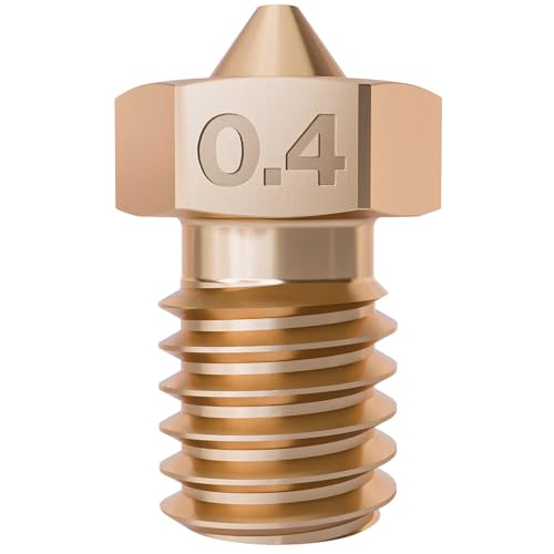 0.40mm E3D V6 Nozzle 3D Printer Nozzle for Prusa Nozzle, Anycubic Kobra, FLSun, & Raise3D - 0.4 mm 3D Printer Nozzle for MK3, Mini, V2, Plus, Neo, Max, S1 Kit Nozzles - size: 0.40mm, style: V6