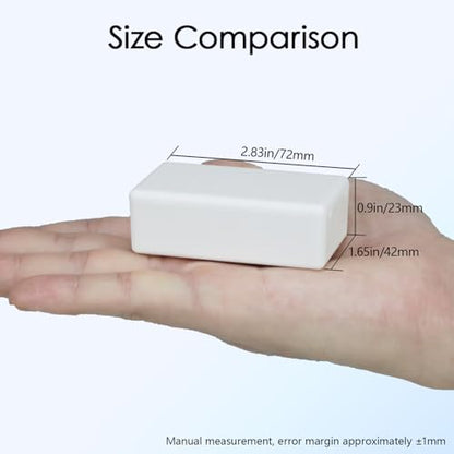 Project Box 8 Pieces Electrical Box Small Junction Box ABS Plastic Enclosure Power Electronic Case White 2.76" x 1.65" x 0.91"(70 x 42 x 23mm) - color: White, size: 2.76" x 1.65" x 0.91"